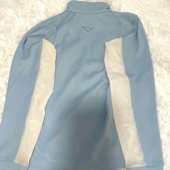 TuffRider Kid's Ventilated Technical Long Sleeve Sport Shirt with Mesh - Picture 4 of 6